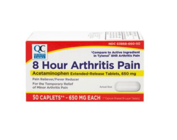 acetaminophen 650mg cpl 50ea (tylenol arthritis)