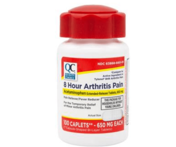 acetaminophen 650mg cpl 100ea (tylenol arthritis)