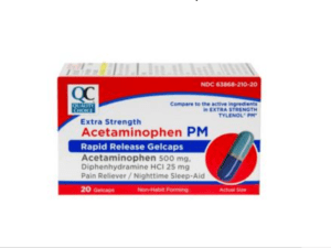 acetaminophen pm es 500mg rapid rel gcp 20ea (tylenol pm)
