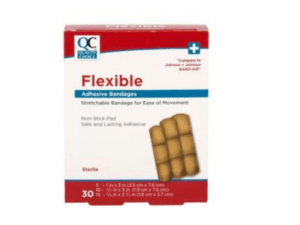 quality choice's bandage adhesive flexible asst 30ea (band aid)