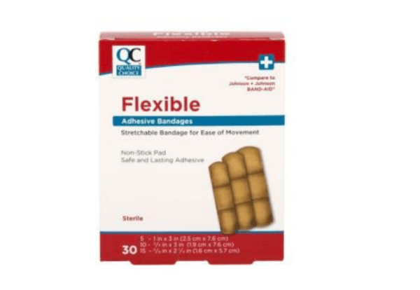 quality choice's bandage adhesive flexible asst 30ea (band aid)