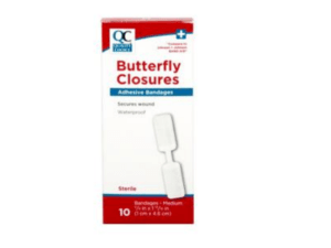 quality choice's bandage adhesive butterfly closure 10ea (band aid)