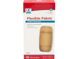 quality choice's bandage flex fabric 2"x4" xl 10ea (bandaid)