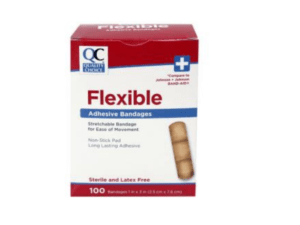 quality choice's bandage adhesive flexible 1"x3" 100ea (band aid)