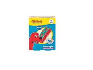 quality choice's bandage adhesive kids clifford 3/4"x3" 25ea (band aid)