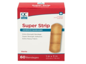 quality choice's bandage adhesive super strip 1"x3" 60ea (band aid)