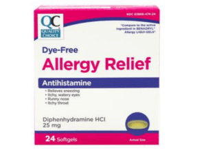 quality choice allergy relief dye free sfg 24ea (benadryl dye free)