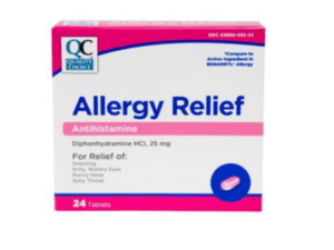 quality choice allergy relief tab 24ea (benadryl)