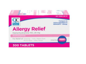 quality choice allergy relief tab 300ea (benadryl)