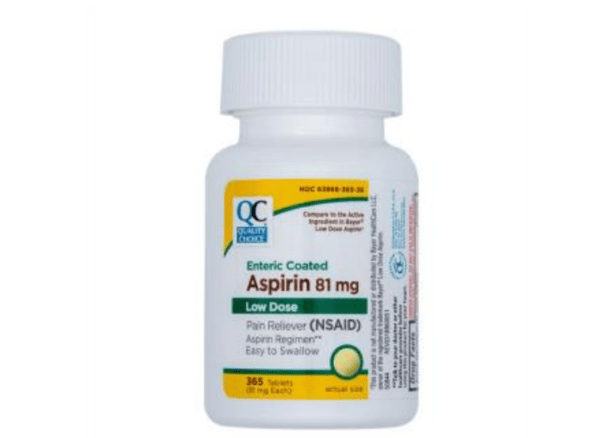 aspirin ec 81mg low dose tab 365ea (bayer low)