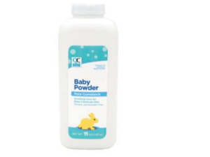 quality choice's baby powder w/cornstarch 15oz (j & j baby powder)