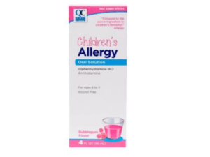 quality control's allergy childrens bubble gum liq 120ml (benadryl)