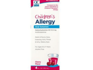 quality choice's allergy childrens cherry liq 120ml (benadryl)