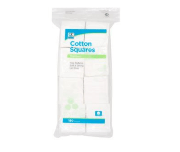 cotton squares 160ea