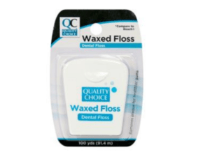 dental floss waxed 100yd 1ea