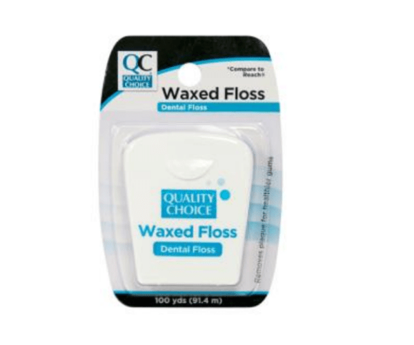 dental floss waxed 100yd 1ea