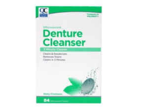 denture cleanser minty green tab 84ea (polident)