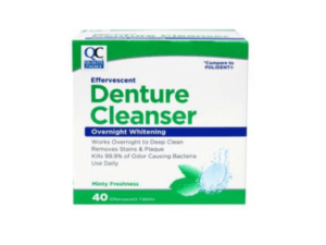 denture cleanser overnight mint tab 40ea (polident)