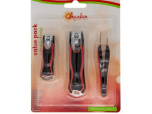 nail clipper easy grip value pk 3ea (nail clippers/tweezer)