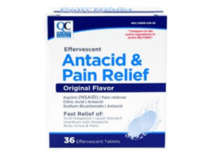 quality choice antacid and pain relief effervescent tab 36ea (alka seltzer)