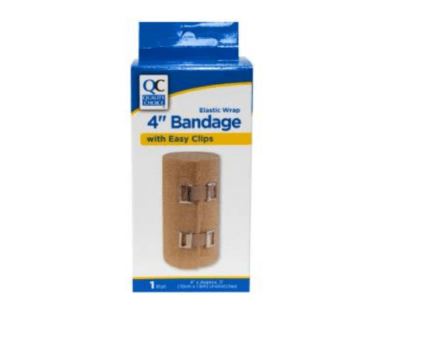 quality choice's bandage with easy clips wrap 4" 1ea