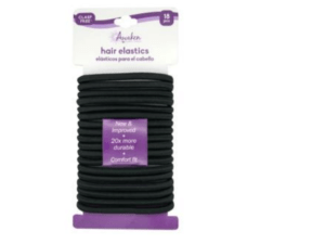 hair elastic ties black awaken 18ea