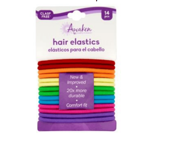 hair elastic ties neon awaken 14ea