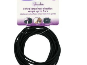 hair elastic ties black awaken xlge 12ea