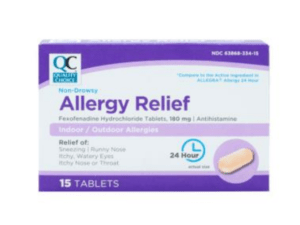 allergy relief 180mg tab 15ea (allegra)