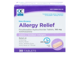 allergy relief 180mg tab 30ea (allegra)