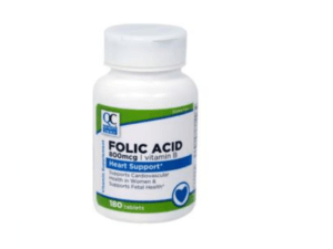 vit folic acid 800mcg tab 180ea