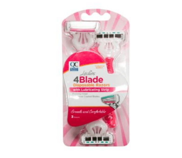 razor 4 blade disposable mens 3ea (schick quattro)