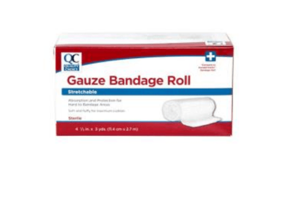 quality choice bandage gauze stretch 4.5"x3 yds 1ea