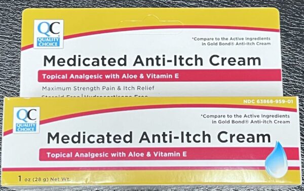 quality choice's anti itch medicated cre 1oz (gold bond)