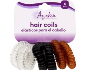 hair coils blk/brw/clr awaken 6ea