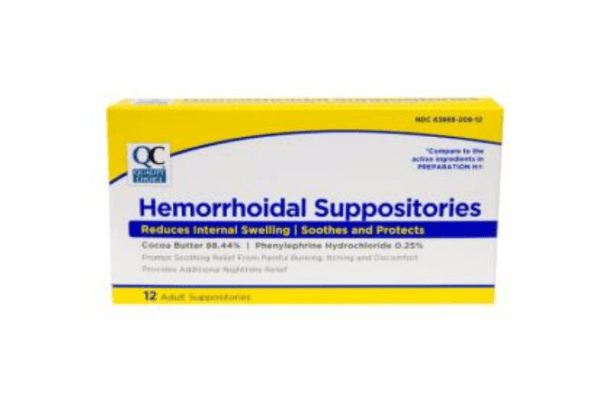 hemorrhoidal suppositories 12ea (preparation h)