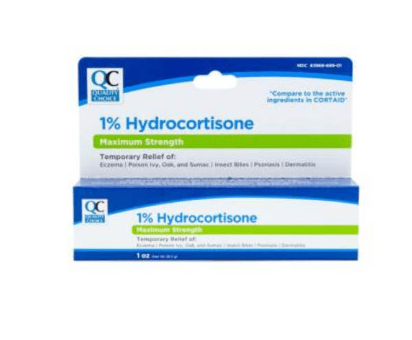 hydrocortisone max str 1% cre 30gm (cortaid)