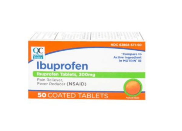 ibuprofen ib 200mg orange tab 50ea (motrin ib)