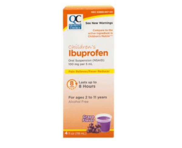 ibuprofen childrens grape sus 120ml (motrin)