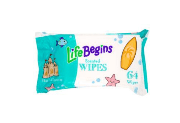 wipes scented life begins 64ea