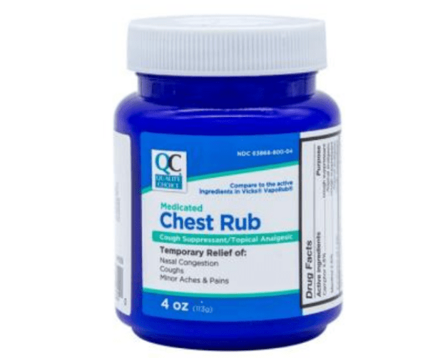 quality choice's chest rub medicated 120gm (vicks vaporub)