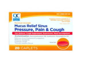 mucus relief sinus pressure and pain cpl 20ea (mucinex)