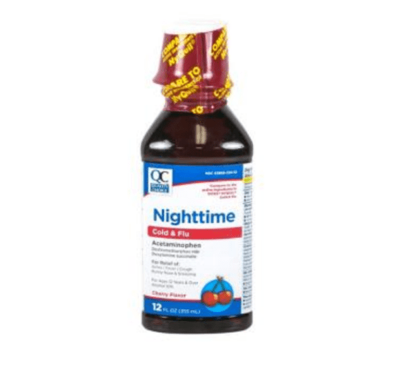 nighttime cold and flu cherry liq 12oz (nyquil)