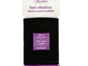 hair elastics no metal 20x more durable black awaken 36ea