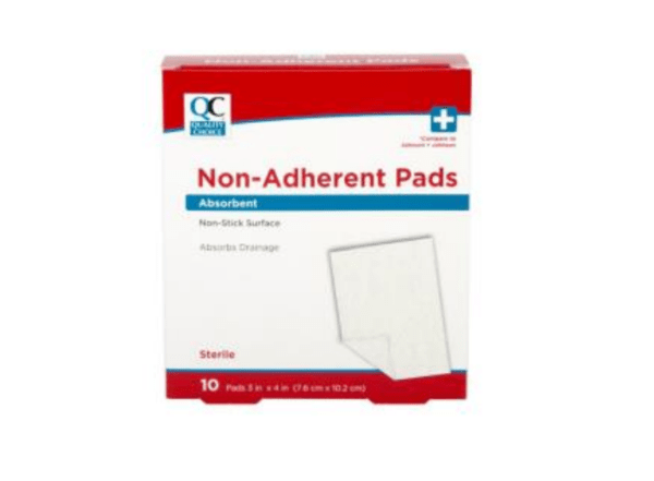 quality choice's bandage pad non adherent 3"x4"10ea (band aid non stick pad)