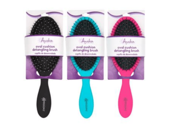 hair brush oval cushion detangling awaken 1ea