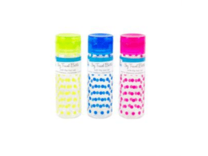 travel bottle printed dot cylinder 3oz