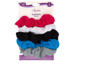 hair twisters poly cotton asst colors awaken 5ea