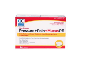 pressure+pain+mucus pe cpl 24ea (sudafed pe)