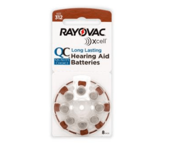 rayovac hearing aid battery #312 8ea (battery)